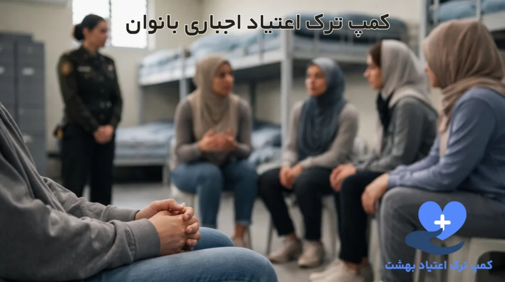 کمپ‌ ترک اعتیاد اجباری بانوان در تهران
