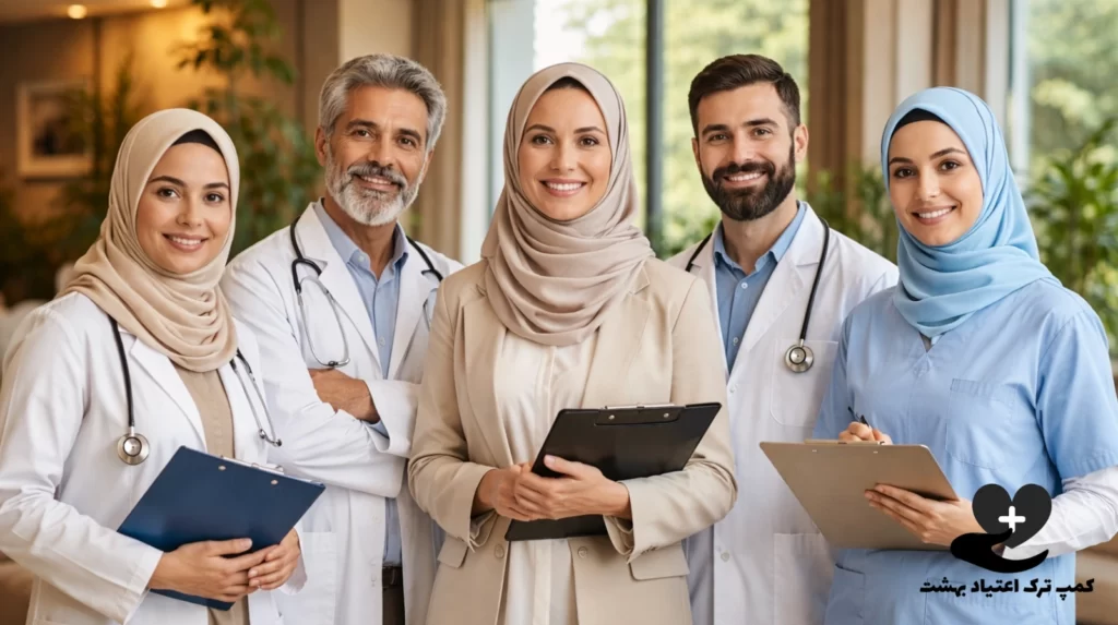 تیم پزشکی و روانشناسان مجرب در کمپ ترک اعتیاد