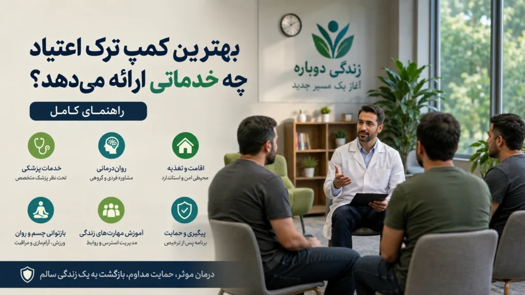بهترین کمپ ترک اعتیاد چه خدماتی ارائه می‌دهد؟